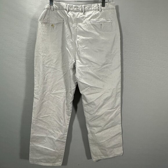 Peter Millar Pants Mens 38 Chino Gray Pima Cotton  Flat Front Pockets Straight - Picture 7 of 9